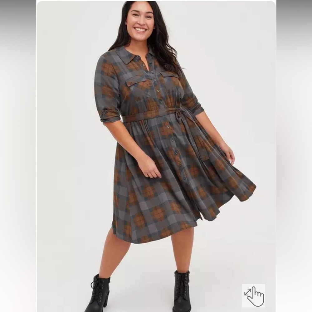 Torrid Shirt Dress - Outlander Tartan